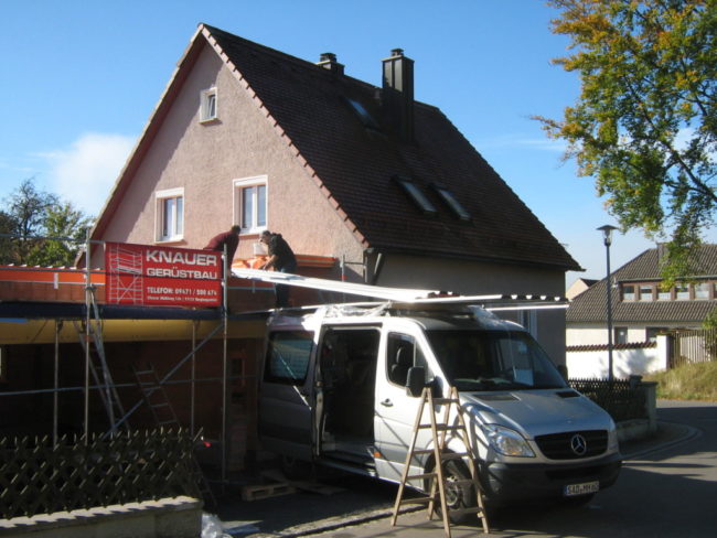 Trapezblecheindeckung RAL 9007