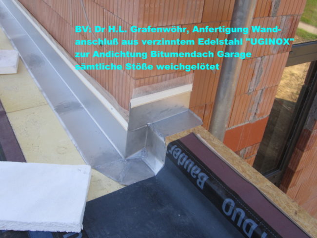 Wandanschluß Terrasse