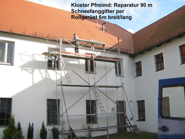 Reparatur Schneefanggitter
